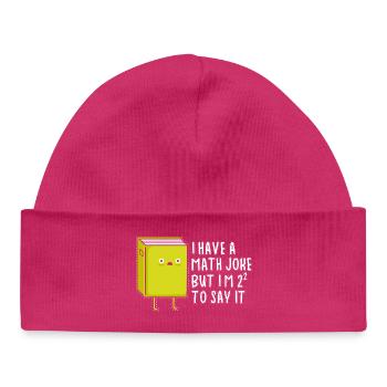 Math Nerd Students University Professor Mathematics - Baby Organic Beanie - hot pink - Front