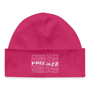 Free Jazz Typografisches Raster - Baby Organic Mütze - hot Pink - Vorne