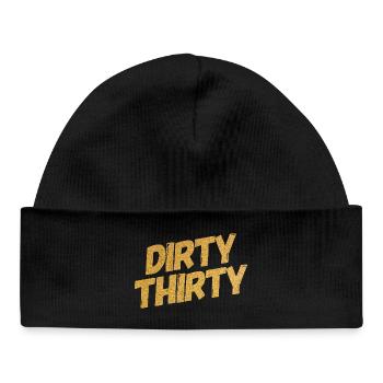 Dirty Thirty 30. Geburtstag - Baby Organic Mütze - Schwarz - Vorne
