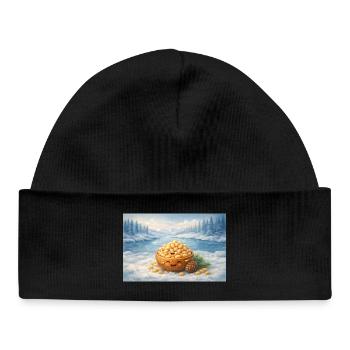 Pine nuts - Baby Organic Beanie - black - Front