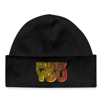Funk You - Baby Organic Mütze - Schwarz - Vorne