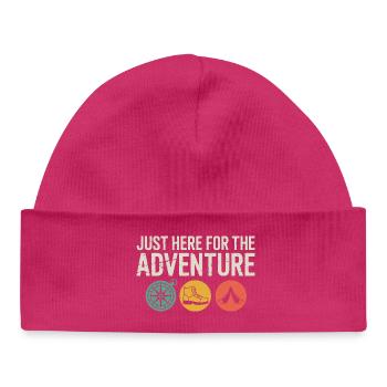 Icônes d’aventure : Tente de bottes à boussole - Bonnet bébé bio - hot pink - Devant