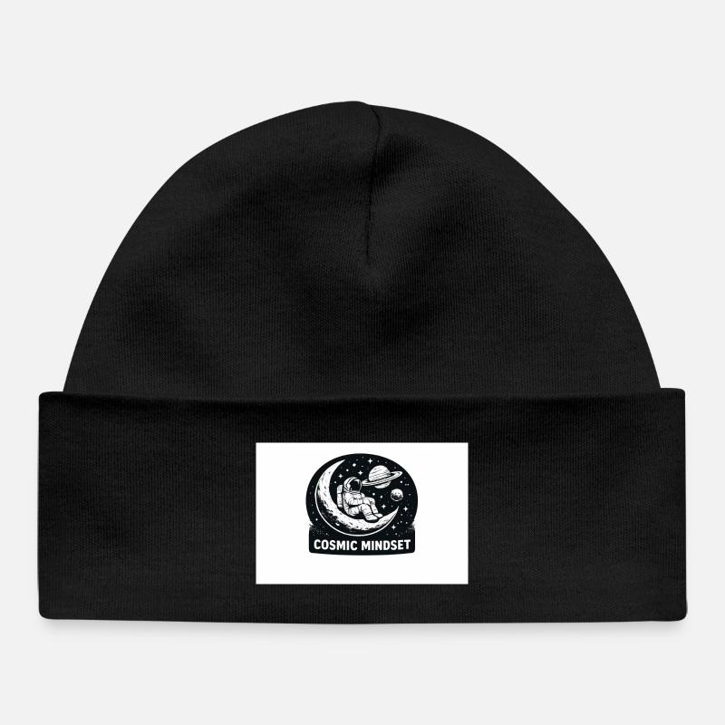 Mentalité cosmique - Bonnet bébé bio - noir
