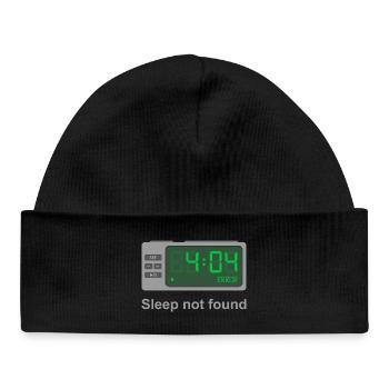 Erreur 404 - Sommeil non trouvé - Bonnet bébé bio - noir - Devant