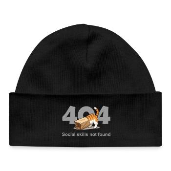 404 Compétences sociales non trouvées - Bonnet bébé bio - noir - Devant
