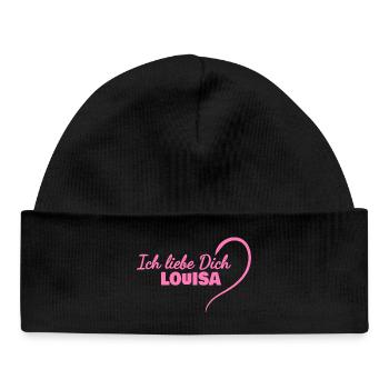 Louisa - Bonnet bébé bio - noir - Devant