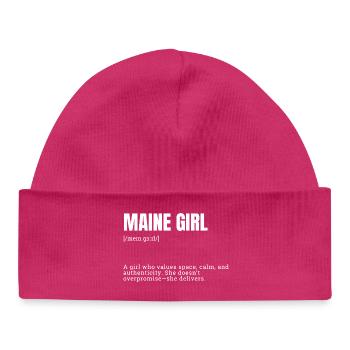 Maine Girl Space Soul - Baby Organic Beanie - hot pink - Front