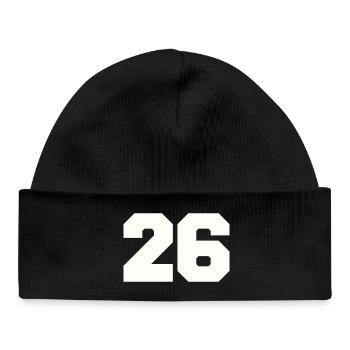 26 - Baby Organic Mütze - Schwarz - Vorne
