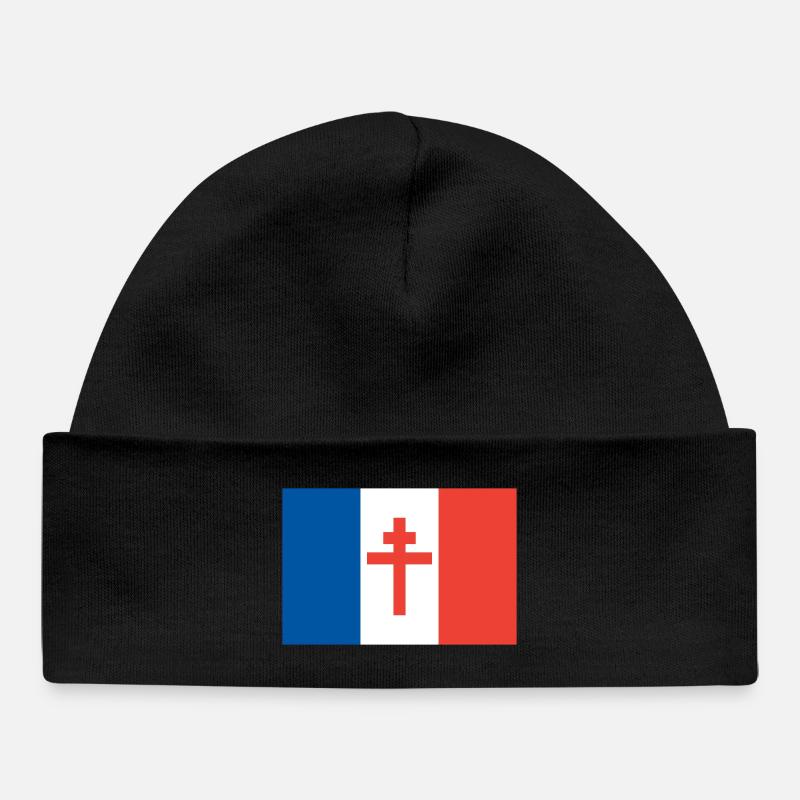 France Libre - Bonnet bébé bio - noir