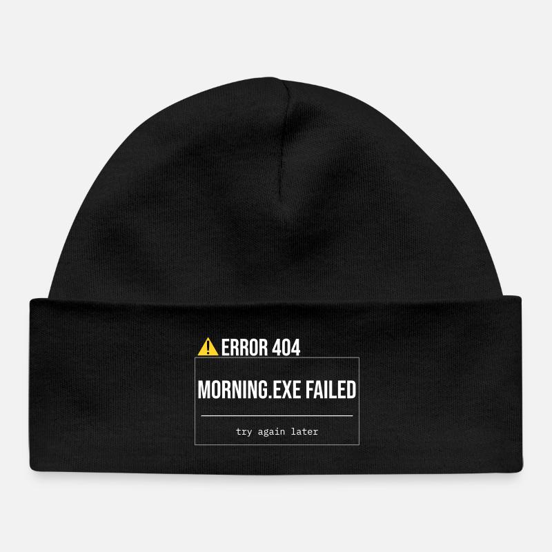Error 404 - Morning.exe wurde nicht geladen - Baby Organic Mütze - Schwarz