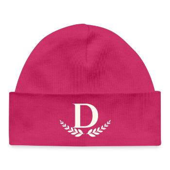 D - Baby Organic Beanie - hot pink - Front