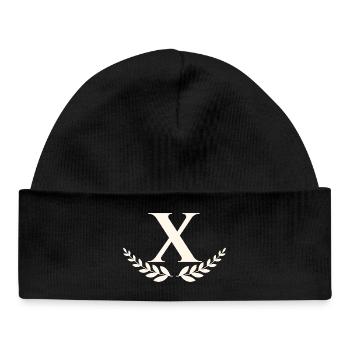 x - Baby Organic Beanie - black - Front