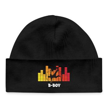 B-Boy Breakdance Streetstyle Hip Hop DJ Dance - Bonnet bébé bio - noir - Devant