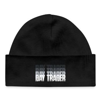 Day Trader Stock Market Stock Market Trader - Baby Organic Beanie - black - Front