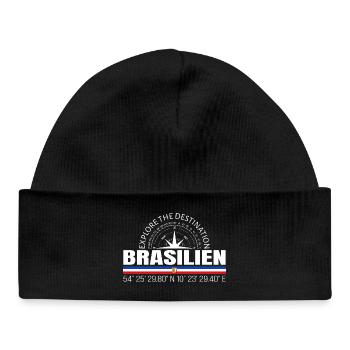 Brésil - Bonnet bébé bio - noir - Devant