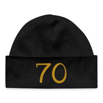 70 - Baby Organic Mütze - Schwarz - Vorne