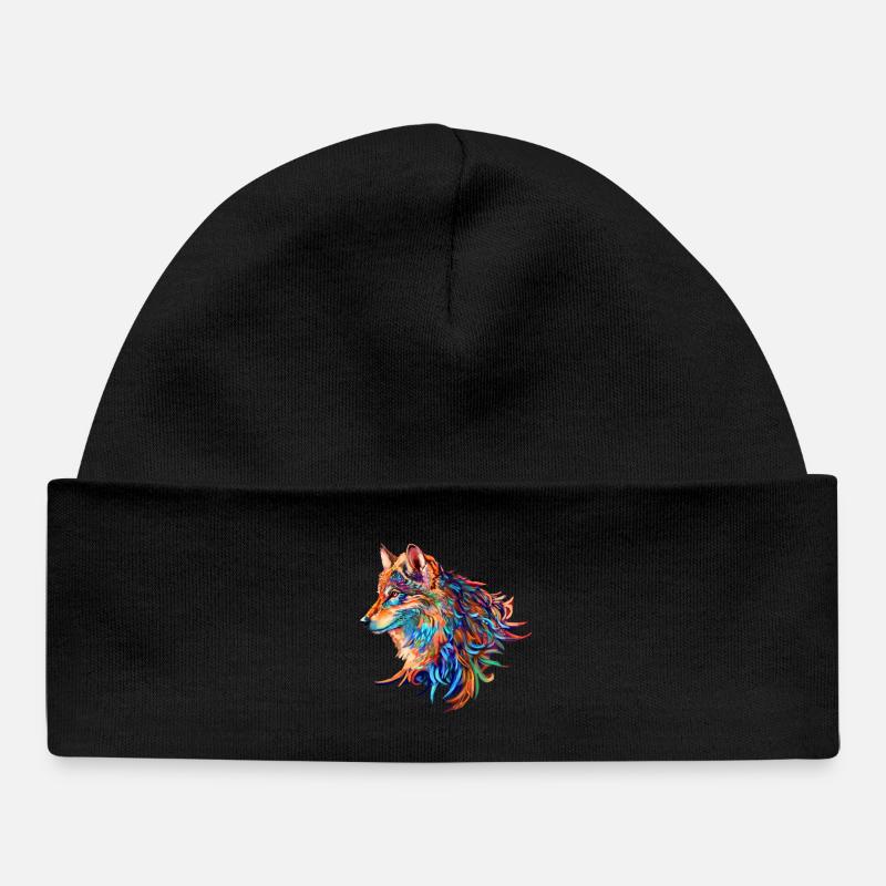 Loup - Bonnet bébé bio - noir