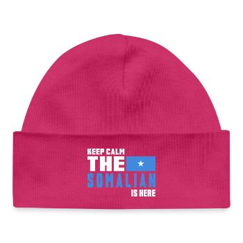drapeau de la Somalie Keep Calm - Bonnet bébé bio - hot pink - Devant