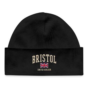 Bristol Uk - Baby Organic Beanie - black - Front