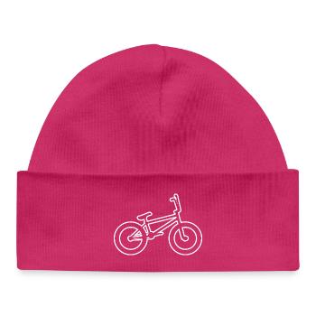 Vélo BMX - Bonnet bébé bio - hot pink - Devant