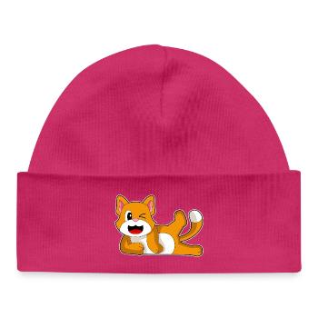 Gymnastique de fitness yoga pour chats - Bonnet bébé bio - hot pink - Devant
