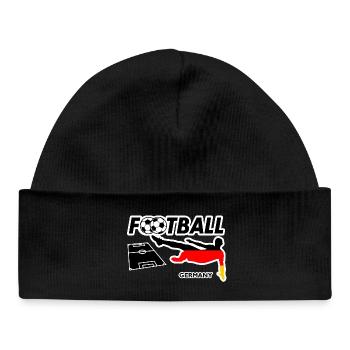 La fièvre du football en Allemagne - Bonnet bébé bio - noir - Devant