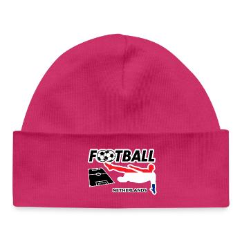 Fußball Fieber Niederlande - Baby Organic Mütze - hot Pink - Vorne