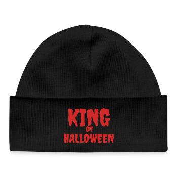 King of Halloween Spooky Font Design - Baby Organic Beanie - black - Front