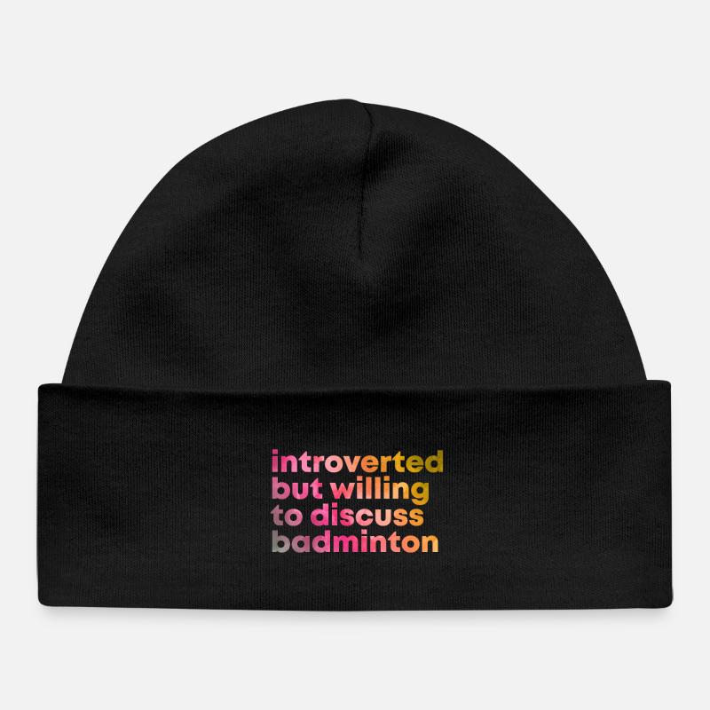 badminton - Bonnet bébé bio - noir