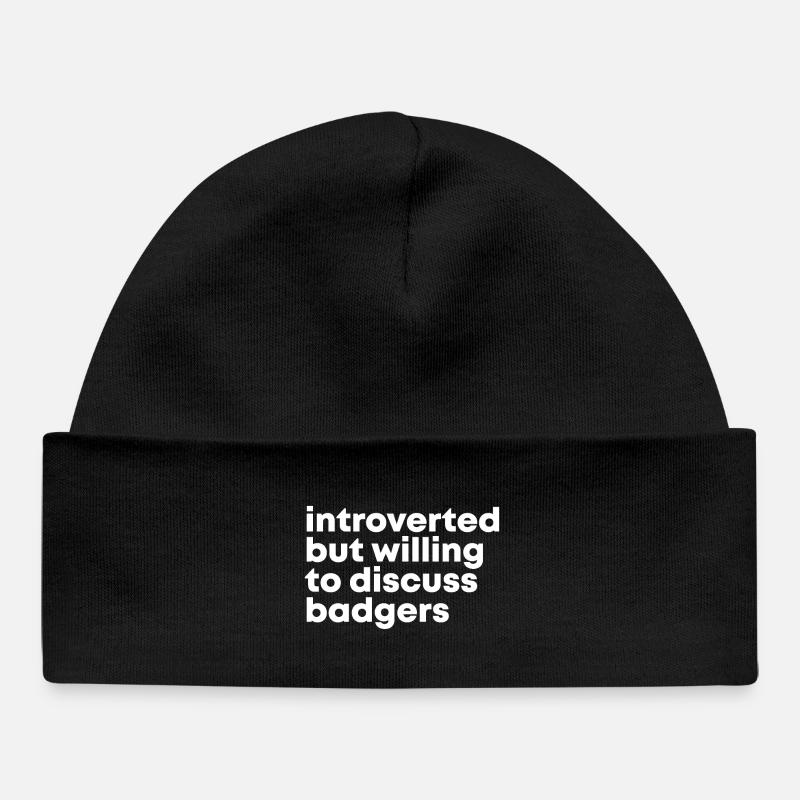 blaireau - Bonnet bébé bio - noir