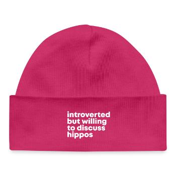 Nilpferd - Baby Organic Mütze - hot Pink - Vorne