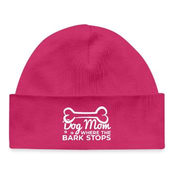 Drôle de chien mère - Bonnet bébé bio - hot pink - Devant