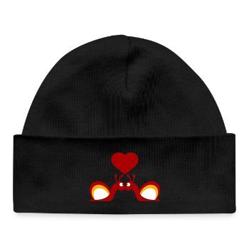 2 Snail Shell Snails Team In Love Friends - Baby Organic Beanie - black - Front