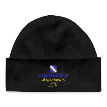 Design champardennais - Bonnet bébé bio - noir - Devant