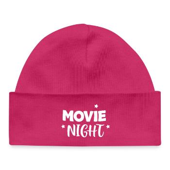 Kinoabend Fette Buchstaben - Baby Organic Mütze - hot Pink - Vorne