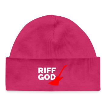 Riff God - Baby Organic Beanie - hot pink - Front