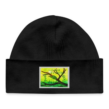 A5_Yig_Portrait - Baby Organic Beanie - black - Front