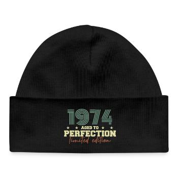 1974 - Baby Organic Beanie - black - Front