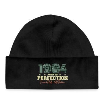 1984 - Baby Organic Beanie - black - Front