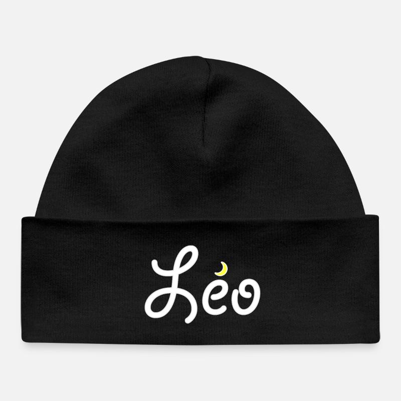 Leo - Baby Organic Beanie - black