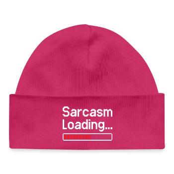 Sarkasmus Ladestatus - Baby Organic Mütze - hot Pink - Vorne