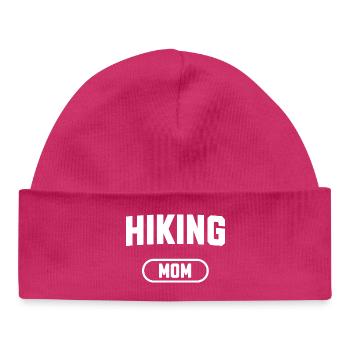 Hiking Mom - Baby Organic Beanie - hot pink - Front