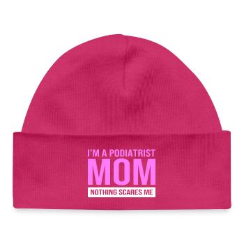 Podiatrist Pedicure Podiatrist - Baby Organic Beanie - hot pink - Front