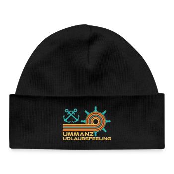 Baltic Sea Holidays UMMANZ HOLIDAY FEELING Funny - Baby Organic Beanie - black - Front