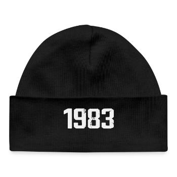 Legendary Since 1983 Vintage 1983 Retro 1983 - Baby Organic Beanie - black - Front