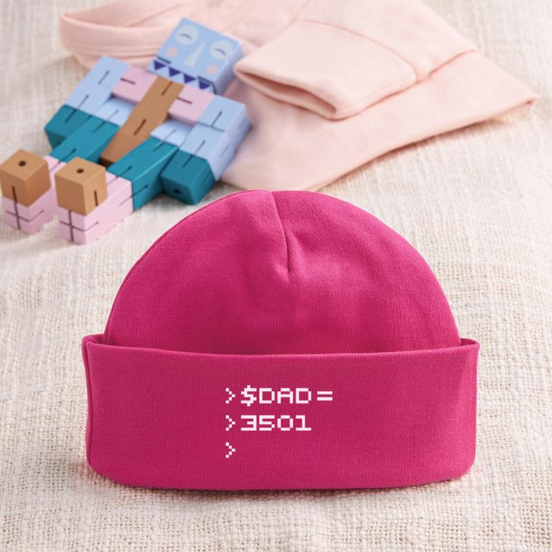 DAD Terminal de Pixels Nerd Code 8-Bits Rétro Bonnet bébé bio