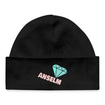 Diamant Anselm - Baby Organic Mütze - Schwarz - Vorne
