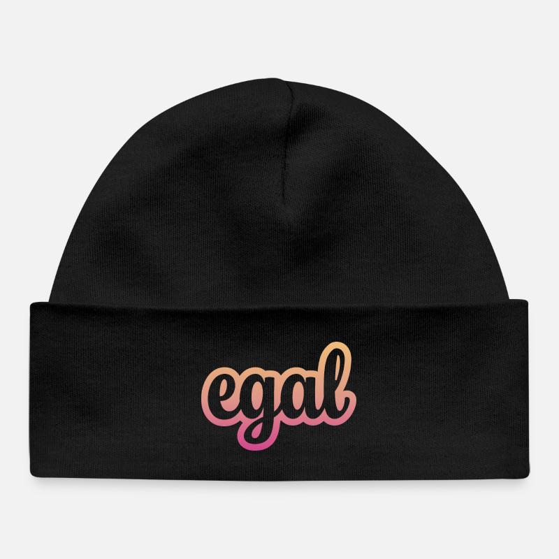 all the same - Baby Organic Beanie - black
