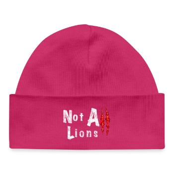 Not All Lions 2... - Bonnet bébé bio - hot pink - Devant