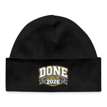 Diplôme 2026 Université École Cadeau Humour - Bonnet bébé bio - noir - Devant